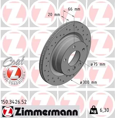 Brzdový kotouč ZIMMERMANN 150.3426.52