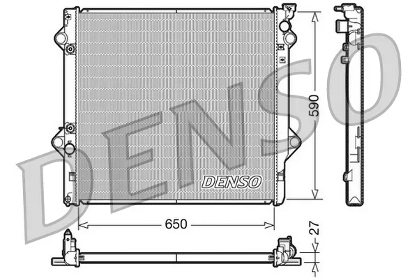 Chladič, chlazení motoru DENSO DRM50047 Chladič, chlazení motoru DENSO DRM50047