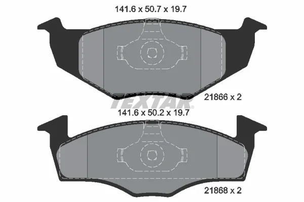 Sada brzdových destiček, kotoučová brzda TEXTAR 2186603