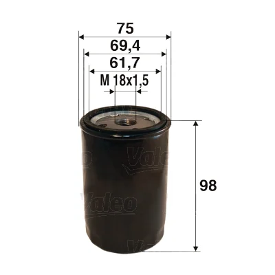 Olejový filtr VALEO 586078 Olejový filtr VALEO 586078