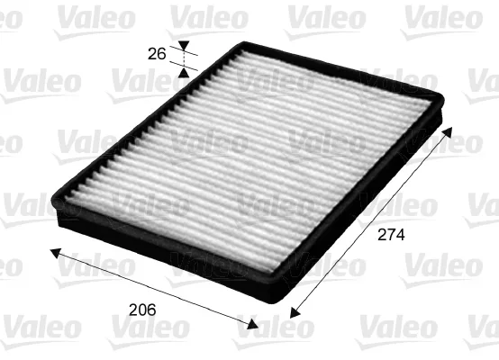 Filtr, vzduch v interiéru VALEO 715654