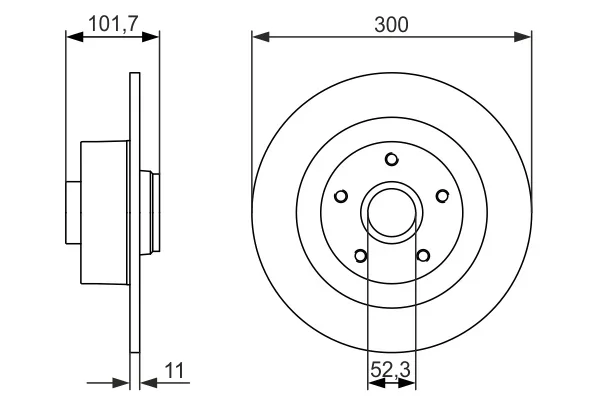 Brzdový kotouč BOSCH 0986479573