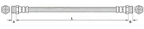 Brzdová hadice METZGER AUTOTEILE 4110877 – OE D651-43810