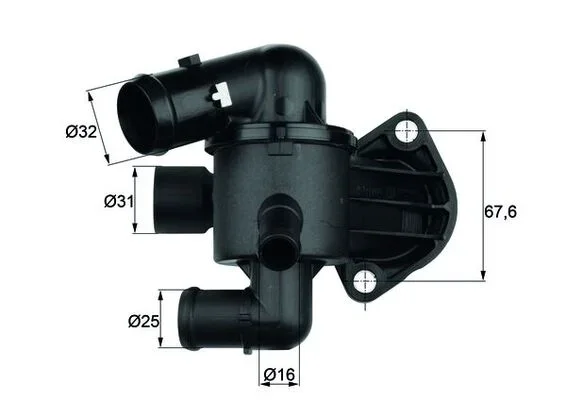 Termostat, chladivo MAHLE TI3387