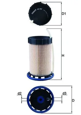 Palivový filtr KNECHT KX492