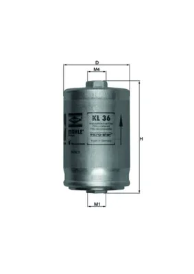 Palivový filtr MAHLE KL36 – OE 441201511C