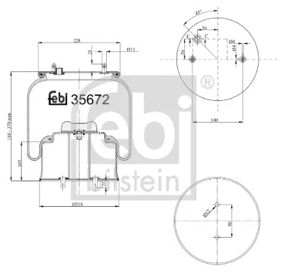 Mech, pneumaticke odpruzeni FEBI BILSTEIN 35672