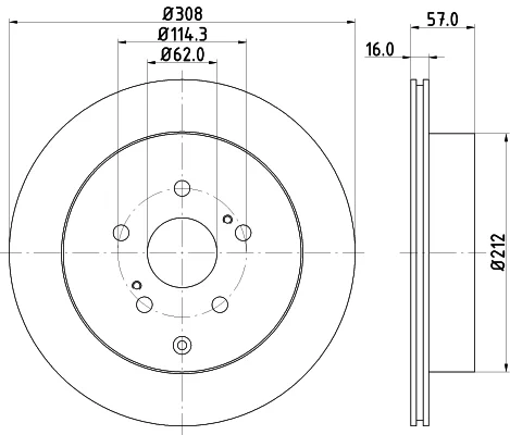 Brzdový kotouč HELLA 8DD355116-781