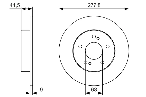 Kotouč brzdový BOSCH 0986479T86 Kotouč brzdový BOSCH 0986479T86