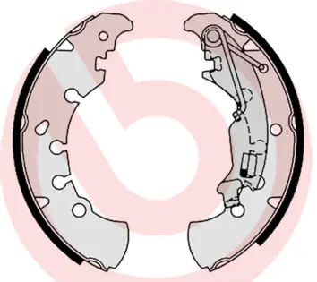 Sada brzdových čelistí BREMBO S23555 Sada brzdových čelistí BREMBO S23555