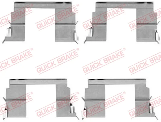 Sada prislusenstvi, oblozeni kotoucove brzdy QUICK BRAKE 109-1783