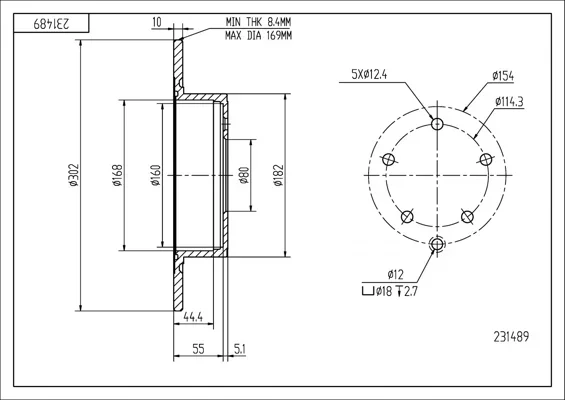 BRZ.KOTOUČ /Z/OUTLANDER 06- HART 231489