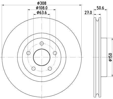 Brzdový kotouč HELLA 8DD355132-291