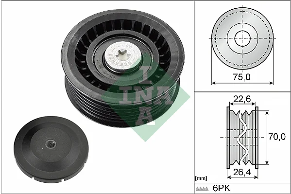 Vratna/vodici kladka, klinovy zebrovy remen Schaeffler INA 532034410