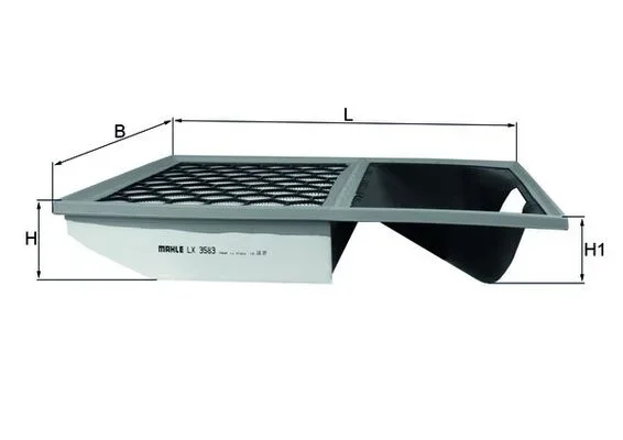 Vzduchový filtr MAHLE LX3583 – OE 5801317096