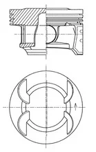 Píst KOLBENSCHMIDT 41492610 Píst KOLBENSCHMIDT 41492610
