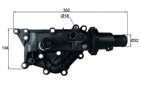 Termostat, chladivo MAHLE TH6089