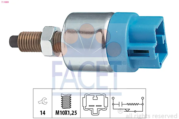 Spinac brzdoveho svetla FACET 7.1089