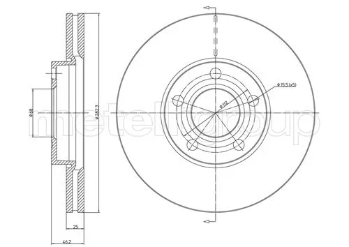 Brzdový kotouč METELLI 23-0378C