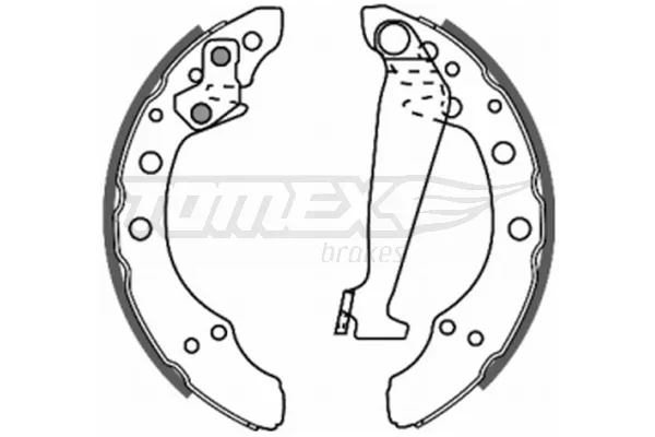 Sada brzdových čelistí Tomex Brakes TX20-86