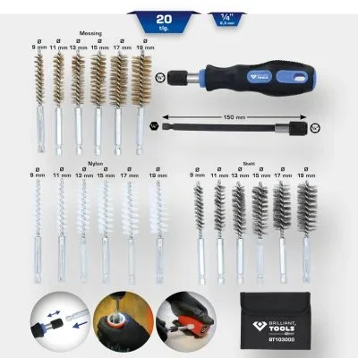 Čistící štětce-sada KS TOOLS BT103000