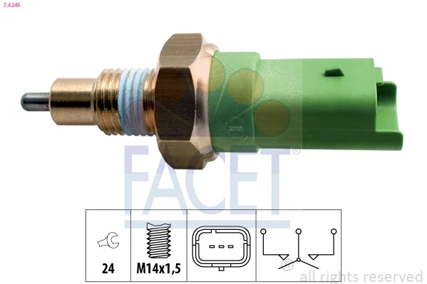 Spínač, světlo zpátečky FACET 7.6245