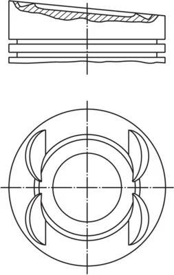 Píst MAHLE 0280300 – OE 022107065AA