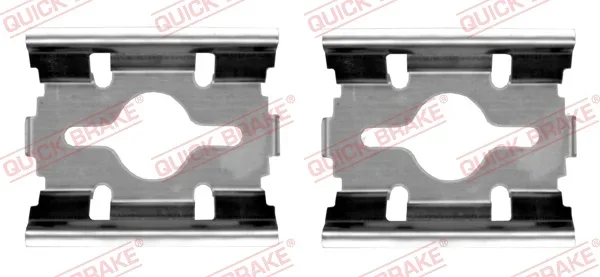 Sada prislusenstvi, oblozeni kotoucove brzdy QUICK BRAKE 109-1657