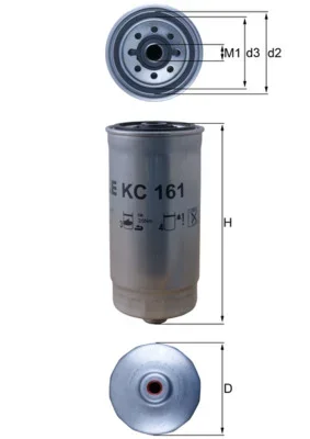 Palivový filtr MAHLE KC161