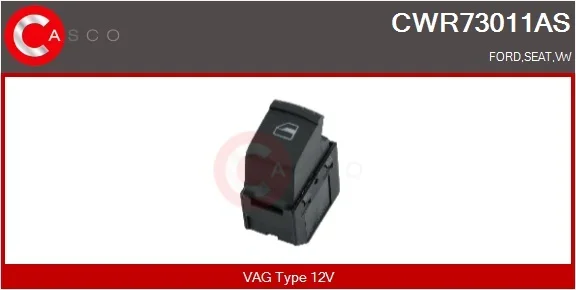 Spínač, zvedací zařízení oken CASCO CWR73011AS Spínač, zvedací zařízení oken CASCO CWR73011AS