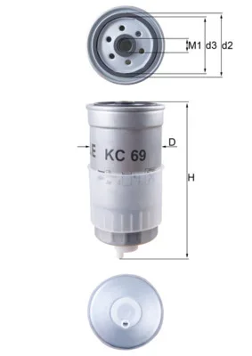 Palivový filtr KNECHT KC69