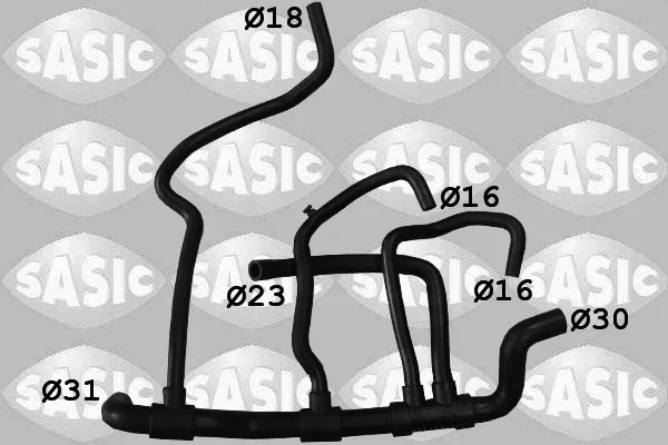 Hadice chladiče SASIC 3404140