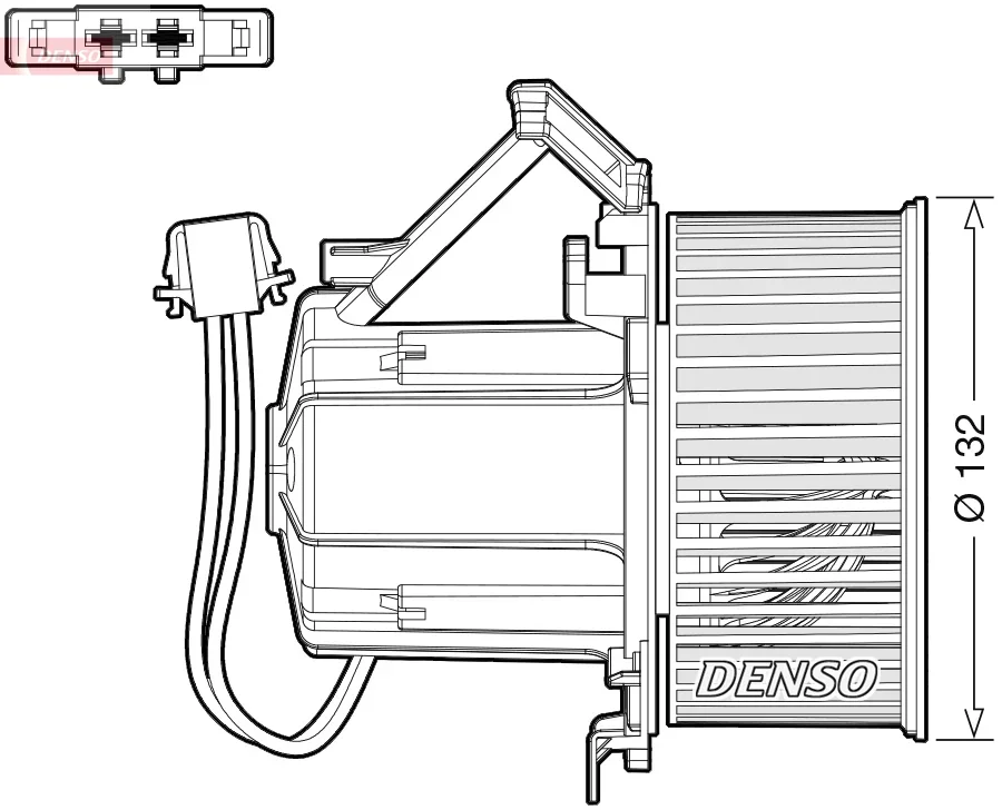 vnitřní ventilátor DENSO DEA02009