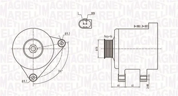 generátor MAGNETI MARELLI 063731782010