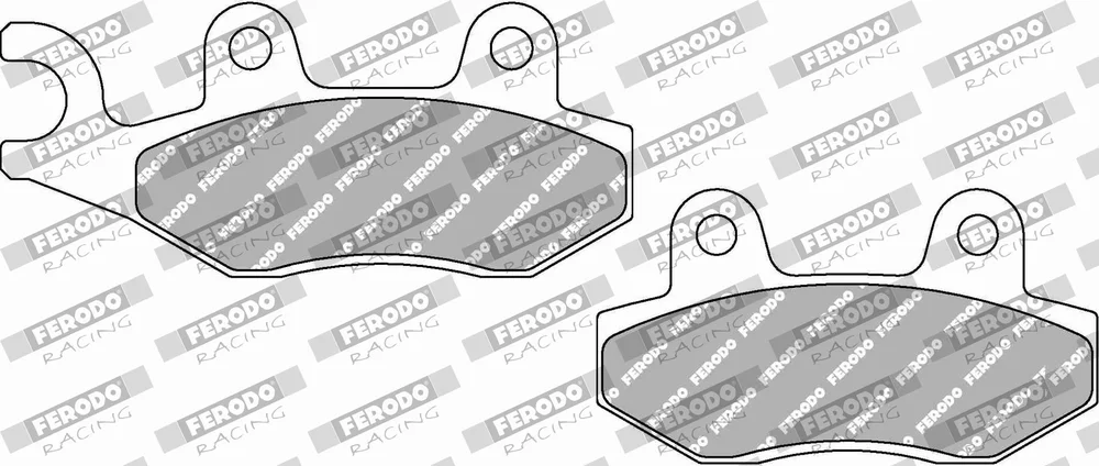 Sada brzdových destiček, kotoučová brzda FERODO RACING FDB497P