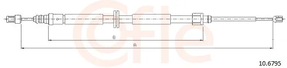 Tazne lanko, parkovaci brzda COFLE 10.6795 – OE 364000002R