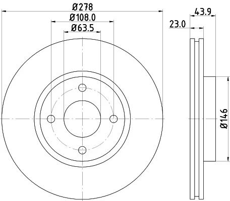 Brzdový kotouč HELLA 8DD355118-181