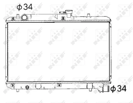 Chladič, chlazení motoru NRF 53351 – OE 1770063G20