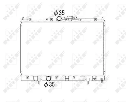 Chladič, chlazení motoru NRF 53792 – OE MR431239