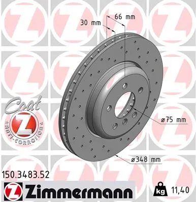 Brzdový kotouč ZIMMERMANN 150.3483.52