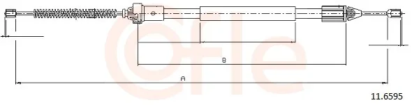 Tazne lanko, parkovaci brzda COFLE 11.6595 – OE 8200087982