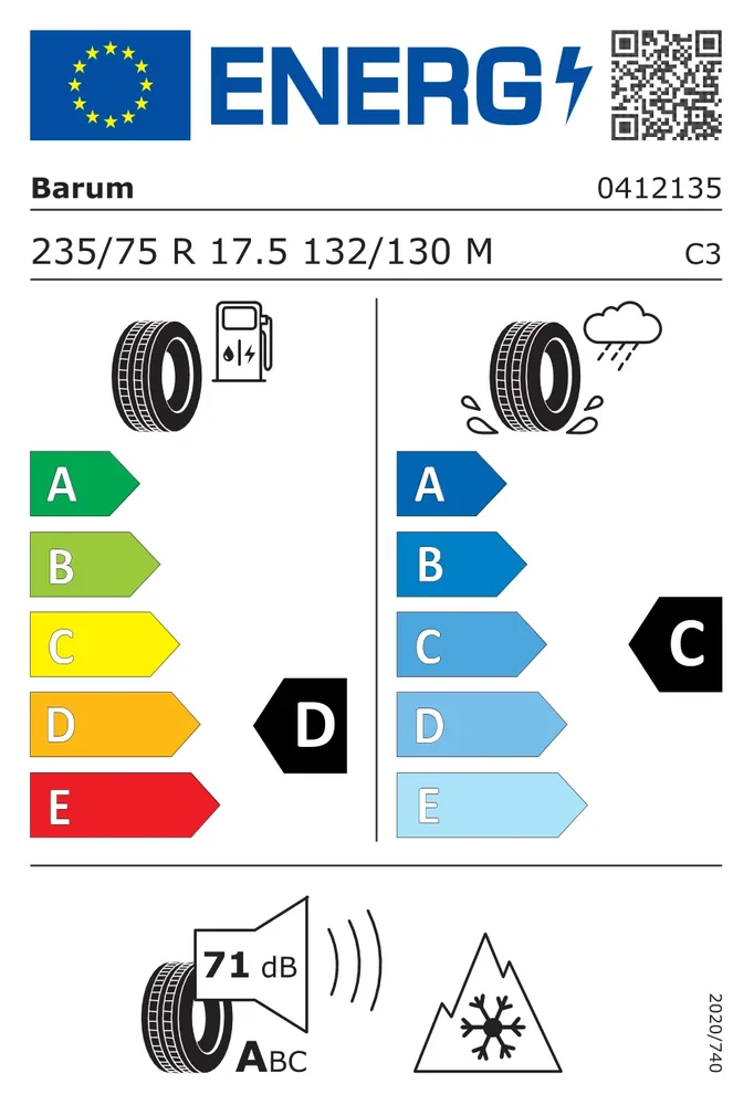 235/75R17.5 CBA BF200 BARUM 235/75R17.5CBABF200 235/75R17.5 CBA BF200 BARUM 235/75R17.5CBABF200
