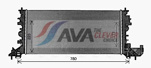 Chladič, chlazení motoru AVA Clever Choice OL2703 Chladič, chlazení motoru AVA Clever Choice OL2703