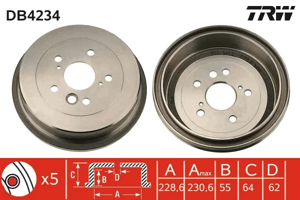 Brzdový buben TRW DB4234