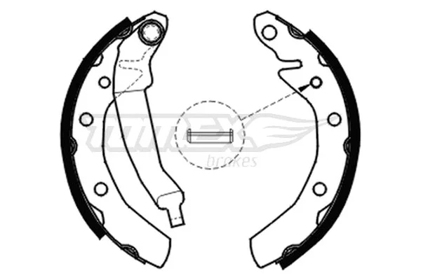 Sada brzdových čelistí Tomex Brakes TX20-30