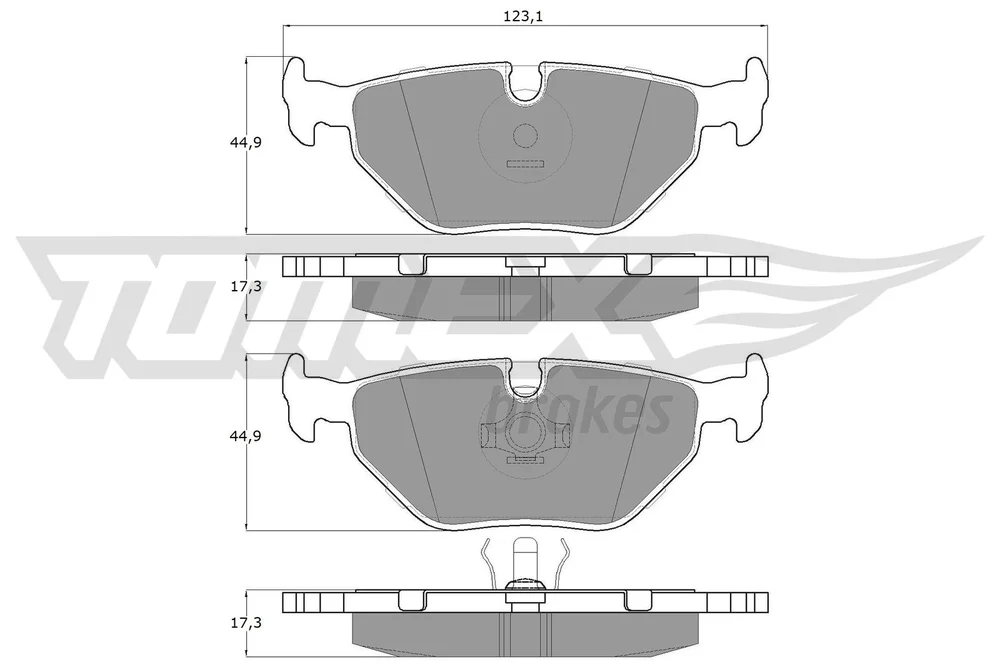 Sada brzdových destiček, kotoučová brzda Tomex Brakes TX10-70