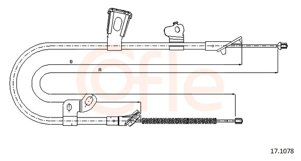 Tazne lanko, parkovaci brzda COFLE 17.1078 – OE 4643052070