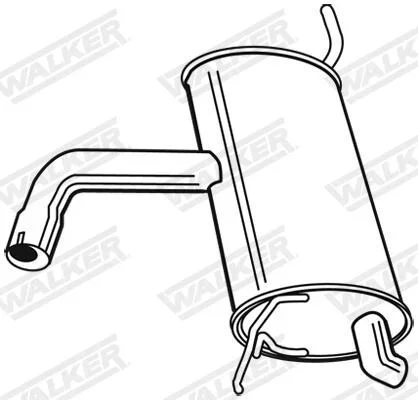 Zadni tlumic vyfuku WALKER 23005
