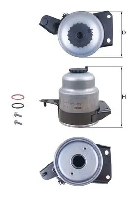 Palivový filtr MAHLE KL829D