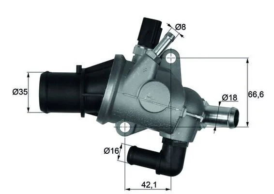 Termostat, chladivo MAHLE TI16388 – OE 60672655